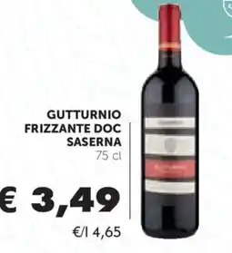 Conad Gutturio frizzante doc saserna offerta
