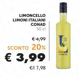 Conad Limoncello limoni italiani Conad offerta