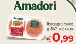 MerSi Supermercati Amadori Hamburger di tacchino offerta