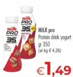 MerSi Supermercati Milk pro Protein drink yogurt offerta