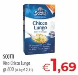 MerSi Supermercati Scotti Riso Chicco Lungo offerta