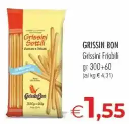 MerSi Supermercati Grissini Bon Grissini Friabili offerta