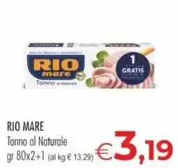 MerSi Supermercati RIO MARE Tonno al Naturale offerta