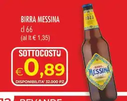 MerSi Supermercati Birra Messina offerta