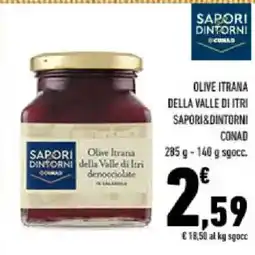 Conad Tuday Olive Itrana della Valle di Itri denocciolate offerta