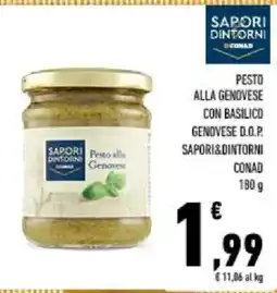 Conad Tuday Pesto alla Genovese Sapori&Dintorni offerta
