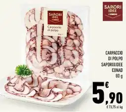 Conad Tuday Carpaccio di polpo Saporidee offerta