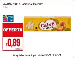 Pan Maionese classica Calvé offerta