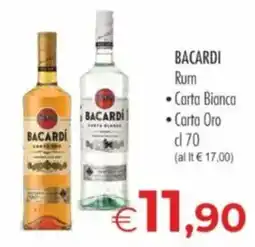 MerSi Supermercati Bacardi rum offerta
