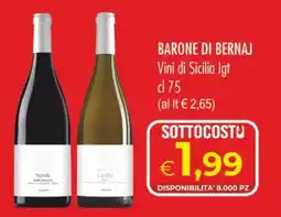 MerSi Supermercati Barone di Bernaj Vini di Sicilia Igt offerta