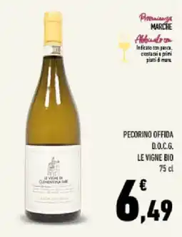 Conad Tuday Pecorino Offida D.O.C.G. Le Vigne Bio offerta