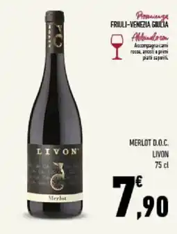 Conad Tuday Livon Merlot offerta