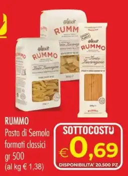 MerSi Supermercati Rummo Pasta di Semola offerta