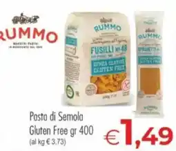 MerSi Supermercati Pasta di Semola Gluten Free Rummo offerta