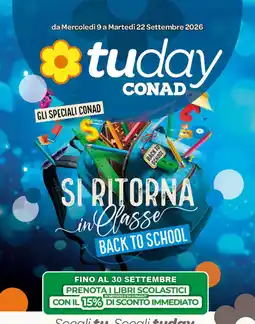 Conad Tuday Libri scolastici offerta