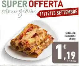Conad Tuday Cannelloni tradizionali all'etto offerta