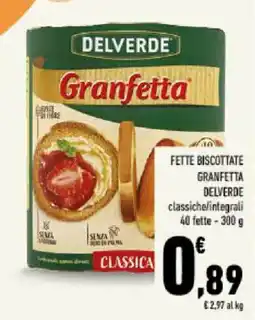 Conad Tuday Granfetta Delverde classica offerta