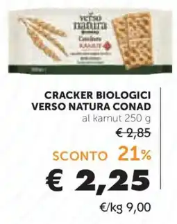Conad Cracker biologici verso natura conad offerta