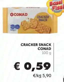 Conad Cracker snack Conad offerta