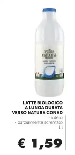 Conad Latte biologico verso natura conad offerta