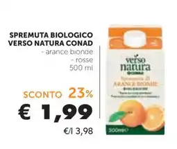 Conad Spremuta biologico verso natura conad offerta