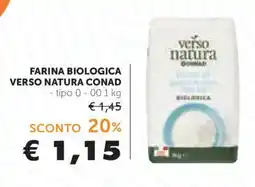 Conad Farina biologica Verso Natura Conad offerta