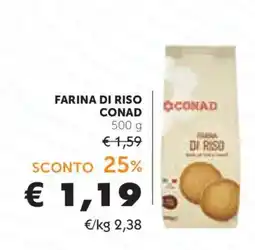 Conad Farina di riso Conad offerta