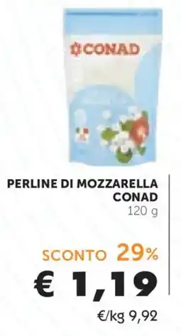 Conad Perline di mozzarella Conad offerta