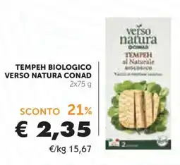 Conad Tempeh biologico verso natura offerta