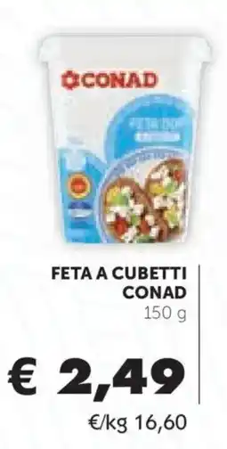 Conad Feta a cubetti Conad offerta