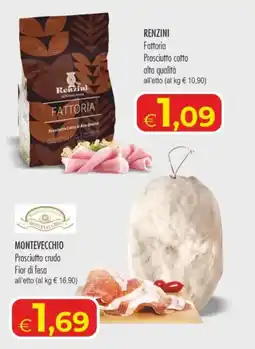 MerSi Supermercati Renzini Fattoria Prosciutto cotto offerta
