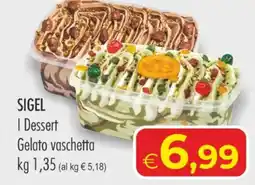 MerSi Supermercati SIGEL I Dessert Gelato vaschetta offerta