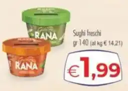 MerSi Supermercati Sughi freschi Rana offerta
