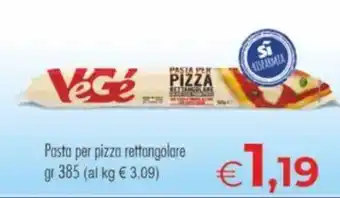 VeGe pasta per pizza rettangolare