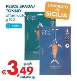 MD Discount PESCE SPADA/TONNO affumicato offerta