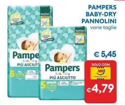 MD Discount PAMPERS Baby-dry Pannolini offerta