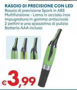 MD Discount RASOIO DI PRECISIONE CON LED offerta