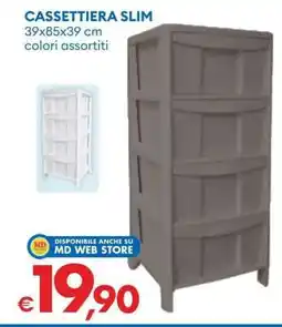 MD Discount CASSETTIERA SLIM offerta
