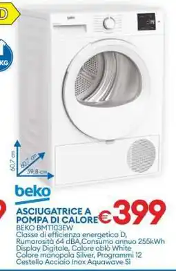 MD Discount BEKO BMT103EW offerta