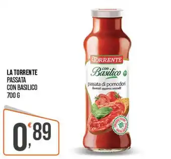 La Torrente passata con basilico