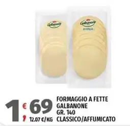 Vivo Supermercati Formaggio a fette Galbanone offerta