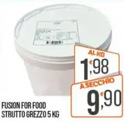 Cash pro Fusion for food strutto grezzo offerta