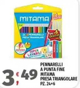 Vivo Supermercati Pennarelli a punta fine Mitama presa triangolare offerta