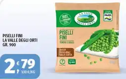 Vivo Supermercati Piselli fini La Valle degli orti offerta