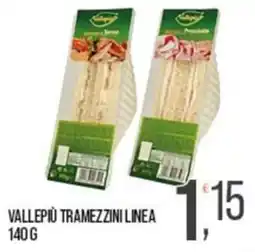 Cash pro Vallepiù tramezzini linea offerta