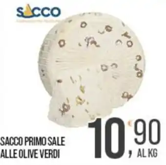 Sacco primo sale alle olive verdi