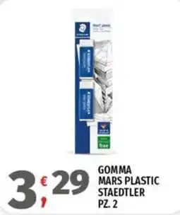 Vivo Supermercati Gomma Mars Plastic Staedtler offerta