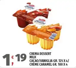 Vivo Supermercati Milk crema Dessert offerta