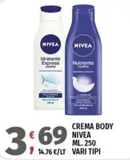 Vivo Supermercati Crema body Nivea offerta