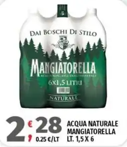 Vivo Supermercati Acqua naturale Mangiatorella offerta